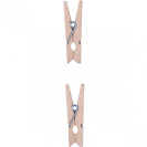 ПРИЩЕПКИ ДЕРЕВЯННЫЕ ДЕКОРАТИВНЫЕ ПРОСТЫЕ 20  ШТ 3,5×0,6  СМ 4–203