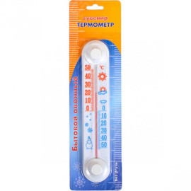 ТЕРМОМЕТР ОКОННЫЙ CH 3000 НА ЛИПУЧКЕ 21*4СМ X2-122