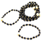 БРАСЛЕТ 001 ИЗ БУСИН НА РЕЗИНКЕ СО СЛОНИКОМ