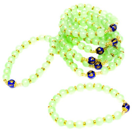 БРАСЛЕТ 009 ИЗ БУСИН НА РЕЗИНКЕ