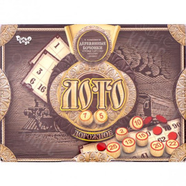 ИГРА - ЛОТО «ДОРОЖНОЕ»  ДЕРЕВЯННЫЕ БОЧОНКИ DTG51