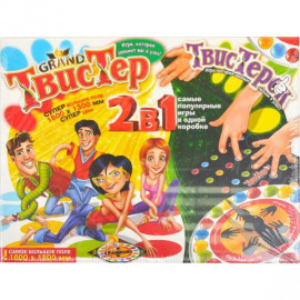 ИГРА НАПОЛЬНАЯ «ГРАНД ТВИСТЕР 2  В1 ПЛЮС ТВИСТЕРОК»  TWTK
