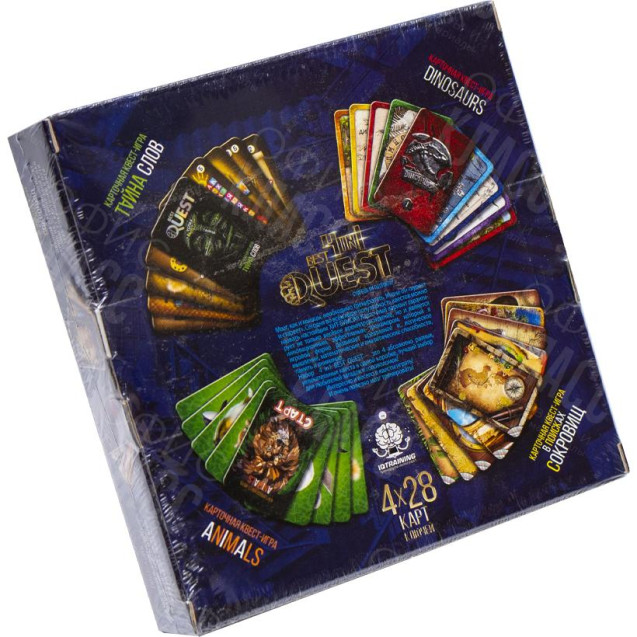 КАРТОЧНАЯ КВЕСТ-ИГРА «BEST QUEST 4IN1" РУС. BQ-02-01U ДТ-МН-14-10