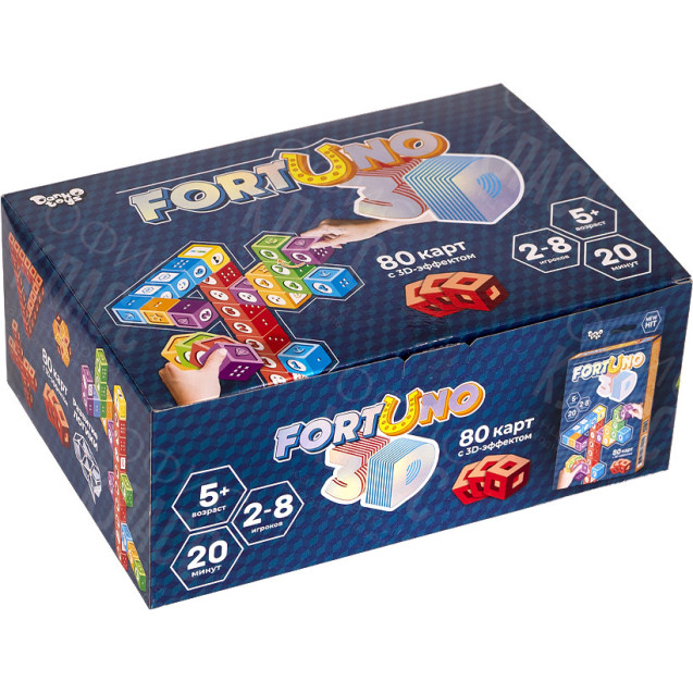 НАСТОЛЬНАЯ РАЗВИВАЮЩАЯ ИГРА "FORTUNO 3D" РОС G-F3D-01-01 ДТ-МН-14-56