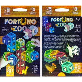 НАСТОЛЬНАЯ РАЗВИВАЮЩАЯ ИГРА "FORTUNO ZOO 3D" РОС G-F3D-02-01 ДТ-МН-14-58