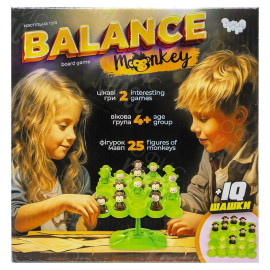 РАЗВИВАЮЩАЯ НАСТОЛЬНАЯ ИГРА "BALANCE MONKEY" BALM-01 ДТ-БИ-07104