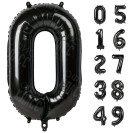 ЧЕРНЫЙ ВОЗДУШНЫЙ ШАР 66СМ ЦИФРА 0