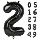 ЧЕРНЫЙ ВОЗДУШНЫЙ ШАР 66СМ ЦИФРА 2