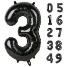 ЧЕРНЫЙ ВОЗДУШНЫЙ ШАР 66СМ ЦИФРА 3