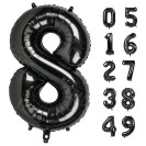 ЧЕРНЫЙ ВОЗДУШНЫЙ ШАР 66СМ ЦИФРА 8