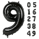 ЧЕРНЫЙ ВОЗДУШНЫЙ ШАР 66СМ ЦИФРА 9