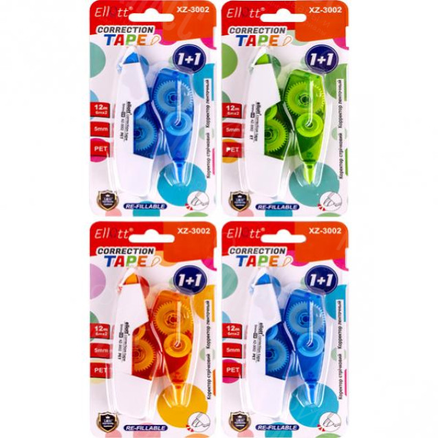 КОРРЕКТОР ЛЕНТОЧНЫЙ С ЗАПАСКОЙ TE3002 ELLOTT 6MХ2