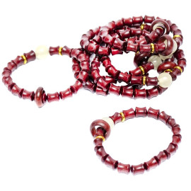 БРАСЛЕТ 013 ИЗ БУСИН НА РЕЗИНКЕ