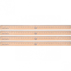 ЛИНЕЙКА  40СМ ДЕРЕВЯННАЯ