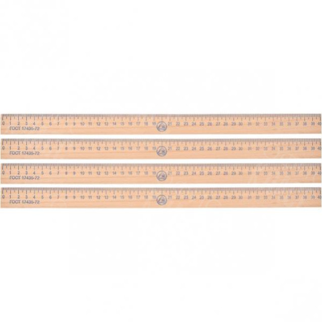 ЛИНЕЙКА  40СМ ДЕРЕВЯННАЯ