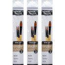 НАБОР КИСТЕЙ ХУДОЖЕСТВЕННЫХ 3ШТ ДЛЯ АКРИЛОВЫХ КРАСОК AS330-1