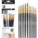 НАБОР КИСТЕЙ ХУДОЖЕСТВЕННЫХ С НАТУРАЛЬНОЙ ЩИТИНОЙ 12 ШТ BR5812
