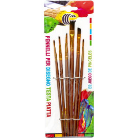 НАБОР КИСТОЧЕК 6ШТ "С" 1004