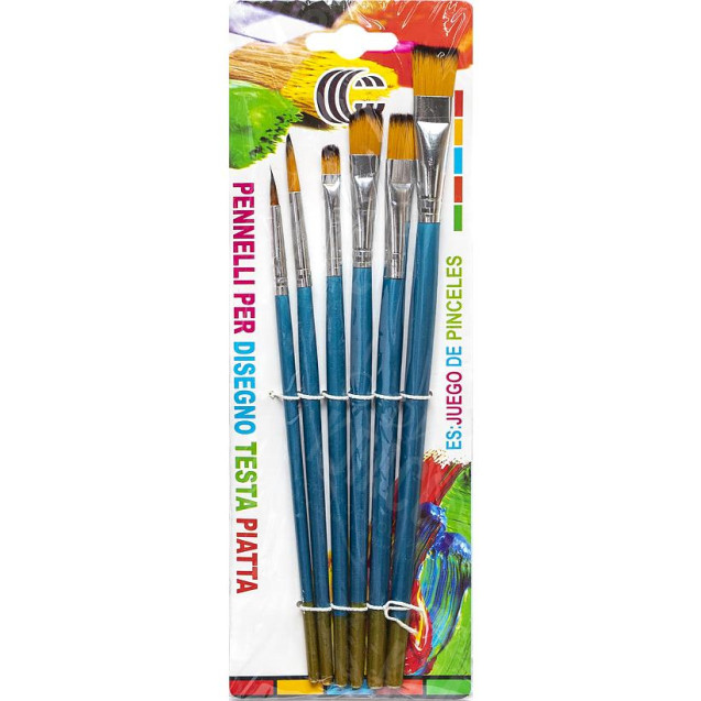 НАБОР КИСТОЧЕК 6ШТ "С" 1010