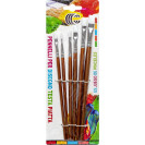 НАБОР КИСТОЧЕК ПЛОСКИХ НЕЙЛОНОВЫХ 6ШТ "С" 1006