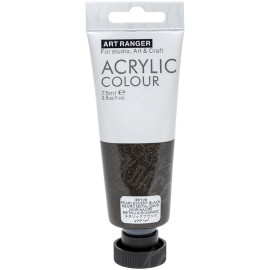 КРАСКА "ART RANGER" ACRYLIC 128 "METALLIC BLACK" 75МЛ