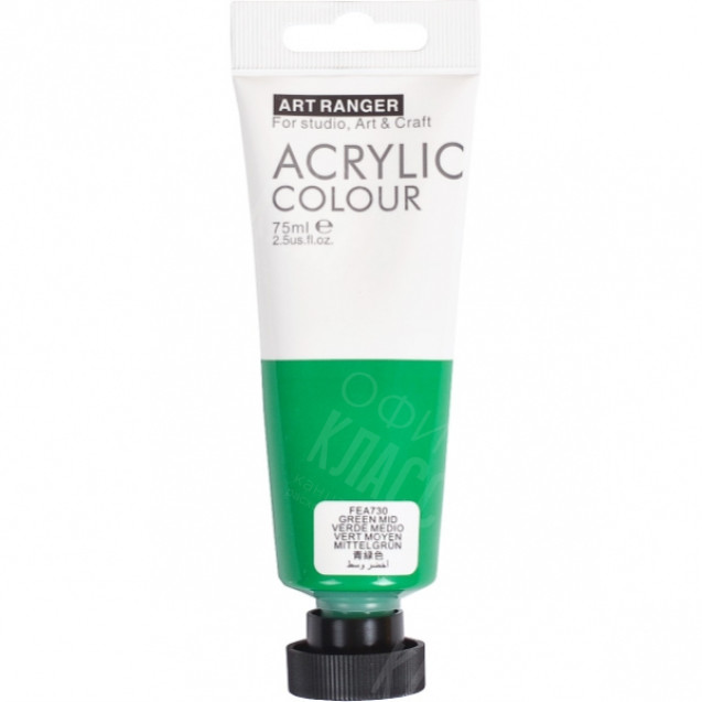 КРАСКА "ART RANGER" ACRYLIC 730 "GREEN MID" 75 МЛ