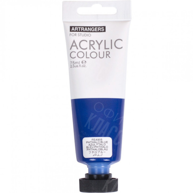 КРАСКА "ART RANGER" ACRYLIC 905 "PHTHALO BLUE" 75МЛ