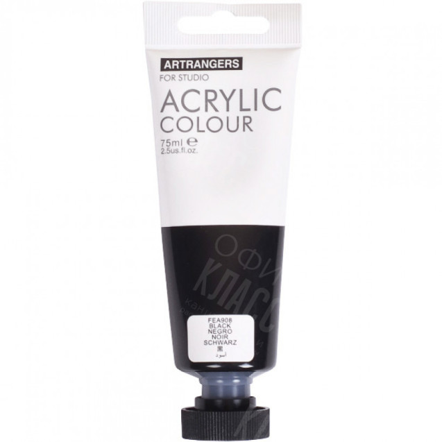 КРАСКА "ART RANGER" ACRYLIC 908FEA "BLACK" 75МЛ
