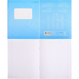 ТЕТРАДЬ 24 ЛИСТА КВИТКА КЛЕТКА