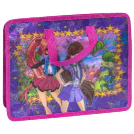 ПОРТФЕЛЬ - ПАПКА ДЕТСКАЯ 3D "ДЕВОЧКИ" 33*26,5*8,5СМ 211085