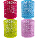 СТАКАН ДЛЯ РУЧЕК МЕТАЛЛИЧЕСКИЙ "АЖУРНЫЙ" 3687, ЦВЕТНОЙ 9,8Х8 СМ