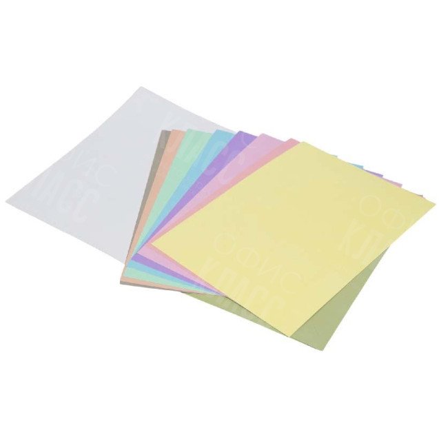 КАРТОН ЦВЕТНОЙ А4 ПАСТЕЛЬ ОДНОСТОРОННИЙ В ПАПКЕ 8 ЛИСТОВ "МАНДАРИН" 235608