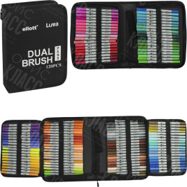 АКВАРЕЛЬНЫЕ ДВУХСТОРОННИЕ МАРКЕРЫ DUAL BRUSH CD001-120 ШТУК CELLO