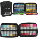 АКВАРЕЛЬНЫЕ ДВУХСТОРОННИЕ МАРКЕРЫ DUAL BRUSH CD001-168 ШТУК CELLO