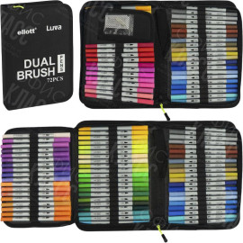 АКВАРЕЛЬНЫЕ ДВУХСТОРОННИЕ МАРКЕРЫ DUAL BRUSH CD001-72 ШТУК CELLO