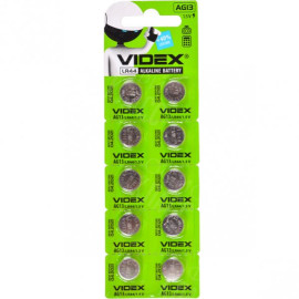 БАТАРЕЙКА VIDEX "ТАБЛЕТКА" AG13-LR44