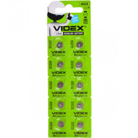БАТАРЕЙКА VIDEX "ТАБЛЕТКА" AG3-LR41