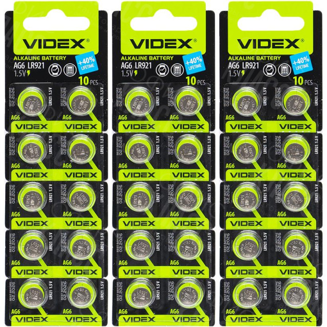БАТАРЕЙКА VIDEX "ТАБЛЕТКА" AG6-LR981