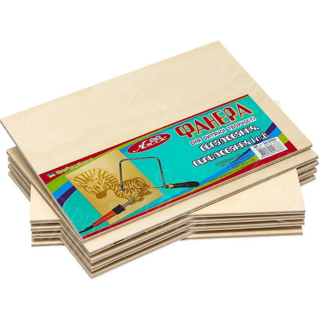 ФАНЕРА А5 3ММ ДЛЯ ВЫПИЛИВАНИЯ И ВЫЖИГАНИЯ AS-0709