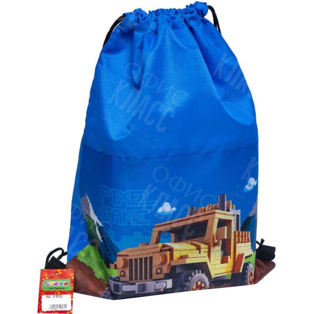 СУМКА ДЛЯ ОБУВИ "ПИКСЕЛЬ" 46*32СМ 979572