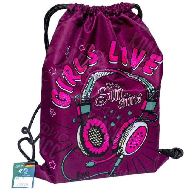 СУМКА ДЛЯ ОБУВИ, ПО КРУГУ "МУЗЫКА", 46*33 СМ, HIPE 979233