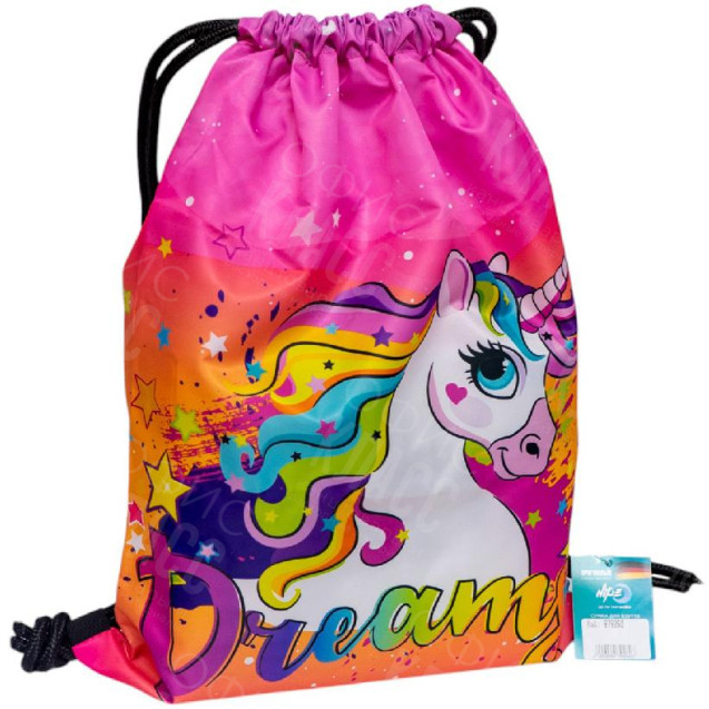 СУМКА ДЛЯ ОБУВИ, ПО КРУГУ "УЛЫБНИСЬ", 46*33 СМ, HIPE 979260