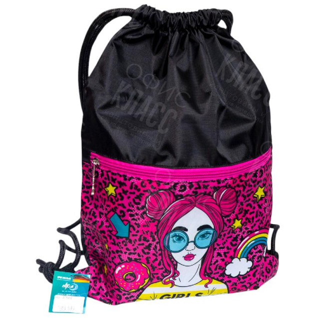 СУМКА ДЛЯ ОБУВИ, С ЗАМКОМ "ДЕВУШКИ МОГУТ ДЕЛАТЬ ВСЕ", 46*33 СМ, HIPE 979152