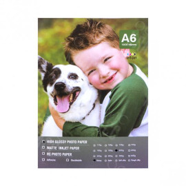 ФОТОБУМАГА А6 ПЛОСТНОСТЬ 200 Г/М², 100 ЛИСТОВ, ГЛЯНЦЕВАЯ 4–193