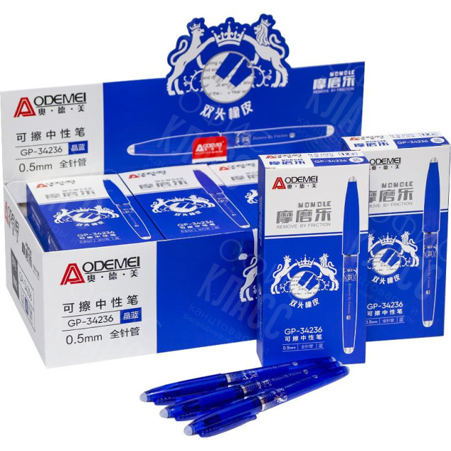 РУЧКА "ПИШЕТ-СТИРАЕТ" 34236 СИНЯЯ