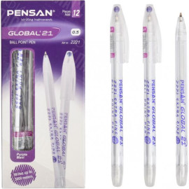 РУЧКА ШАРИКОВАЯ "GLOBAL" 2221 ФИОЛЕТОВАЯ