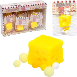 ИГРУШКА - АНТИСТРЕСС СКВИШ "КУСОЧЕК СЫРА" JY2022-304С