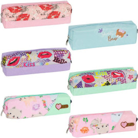 ПЕНАЛ ШКОЛЬНЫЙ НА ЗМЕЙКЕ МИКС №1 "BOURGEOIS" 20*4,5*6СМ