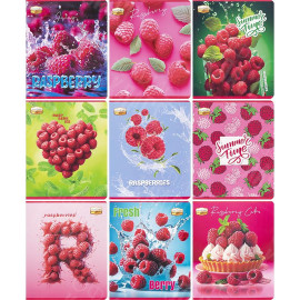 ТЕТРАДЬ 36 ЛИСТОВ КЛЕТКА, СЕРИЯ АРОМАТНАЯ (МАЛИНА) ТМ ТЕТРАДА ТЕ14424