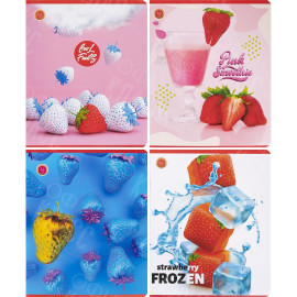 ТЕТРАДЬ 48 ЛИСТОВ КЛЕТКА, СЕРИЯ АРОМАТНАЯ (КЛУБНИКА) ТМ ТЕТРАДА ТЕ14170